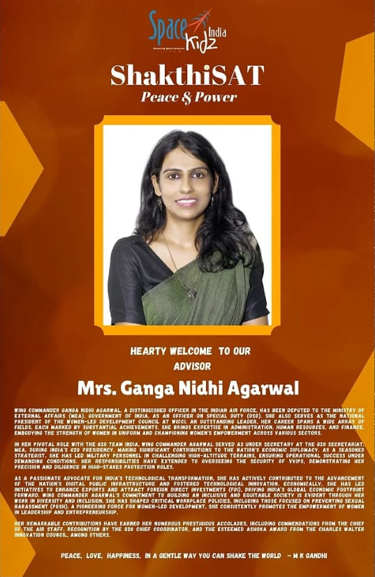 Collaboration with Space Kids India on Mission ShaktiSat- Girl Child centric Moon Mission